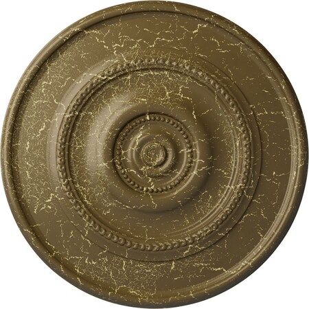 Ekena Millwork Dylar Ceiling Medallion (Fits Canopies up to 6 1/4"), 30"OD x 2 1/4"P, Mississippi Mud Crackle CM30DYMMC
